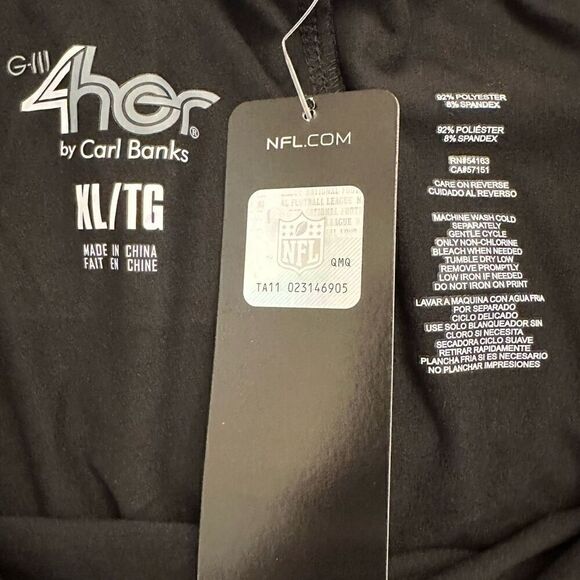 NWT G-III 4Her by Carl Banks Tampa Bay Buccaneers 4th Down Leggings Black XL - Picture 6 of 6